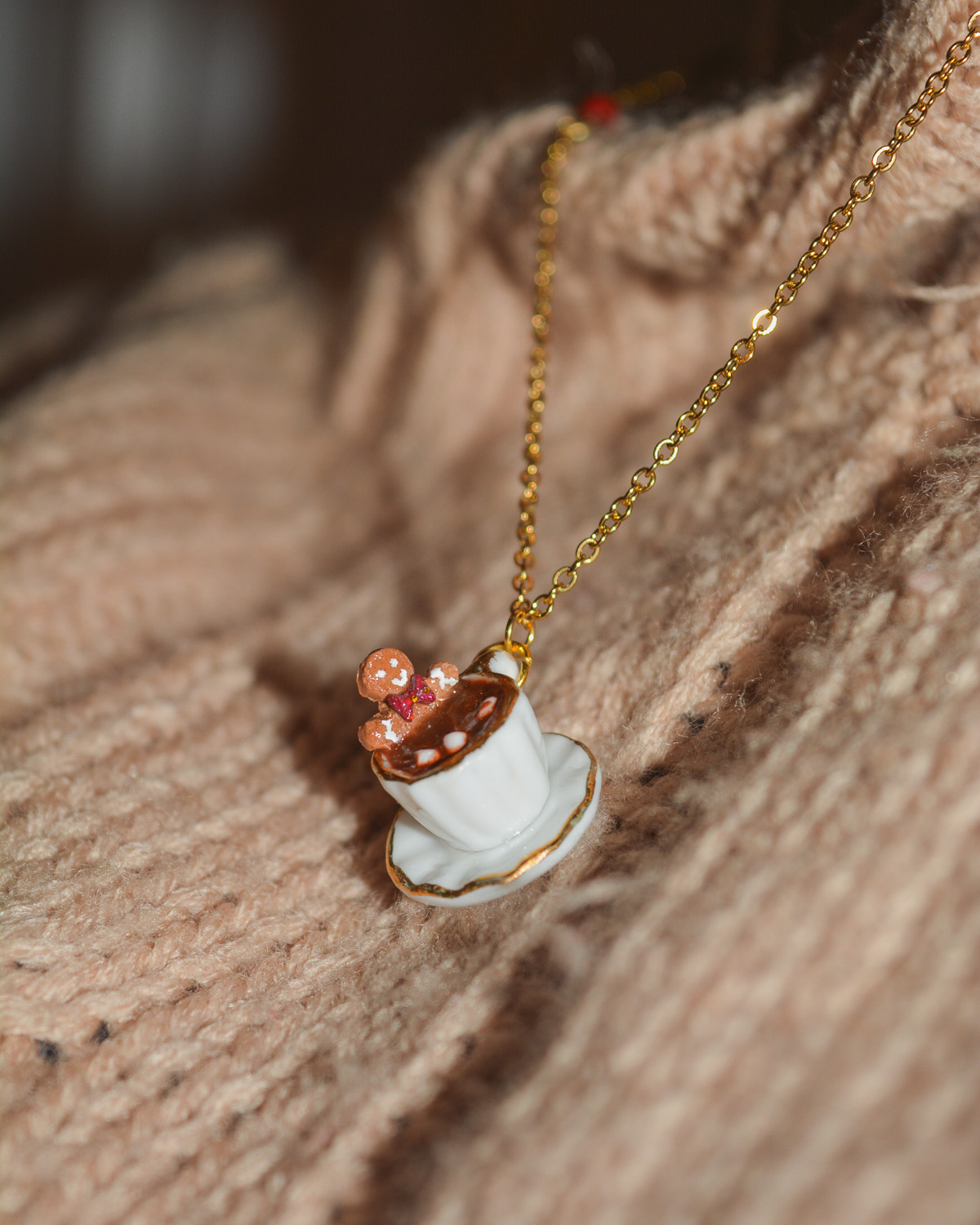 Κολιέ ''Gingerbread chocolate cup'' - Image 3