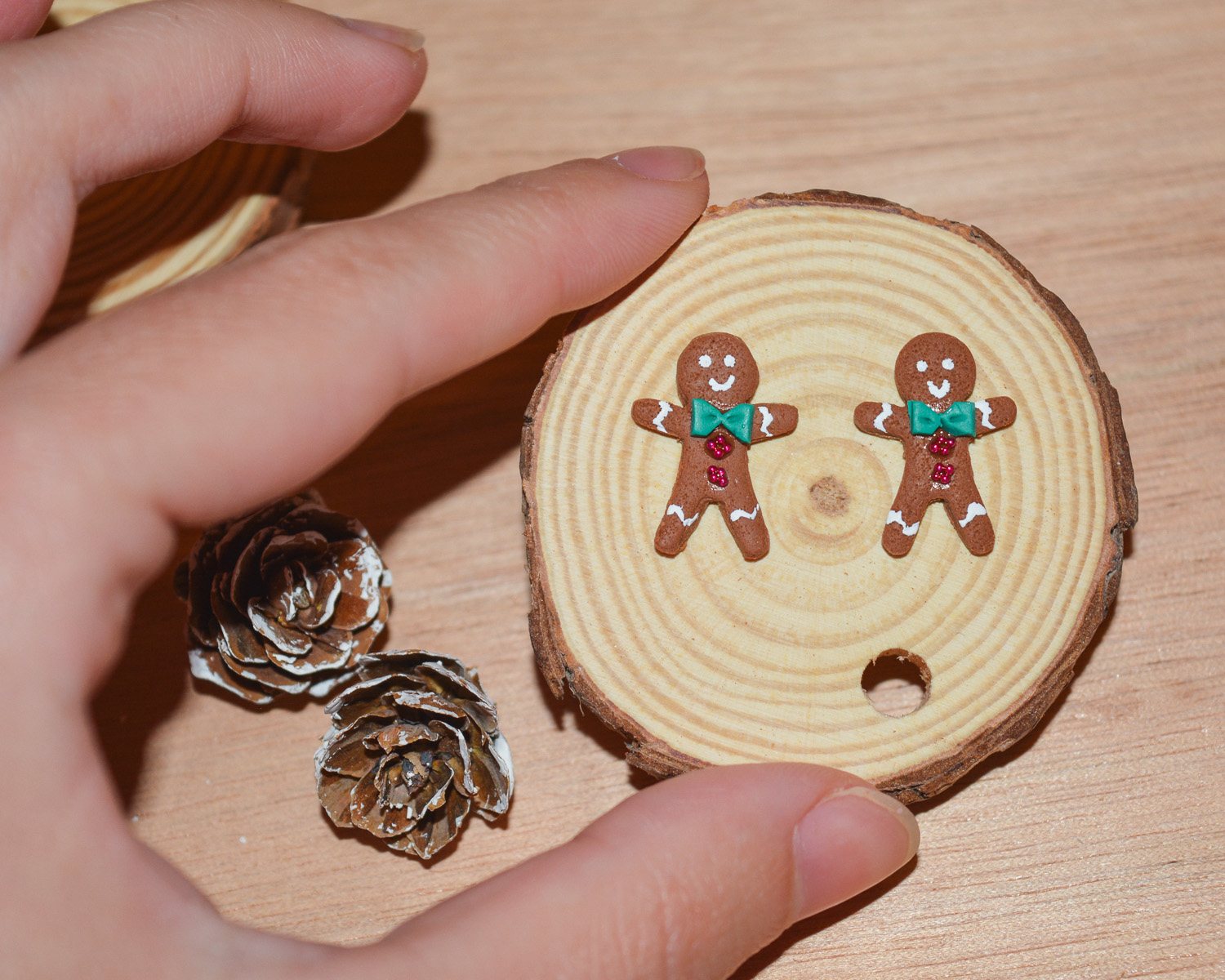 Σκουλαρίκια ''Gingerbread man''