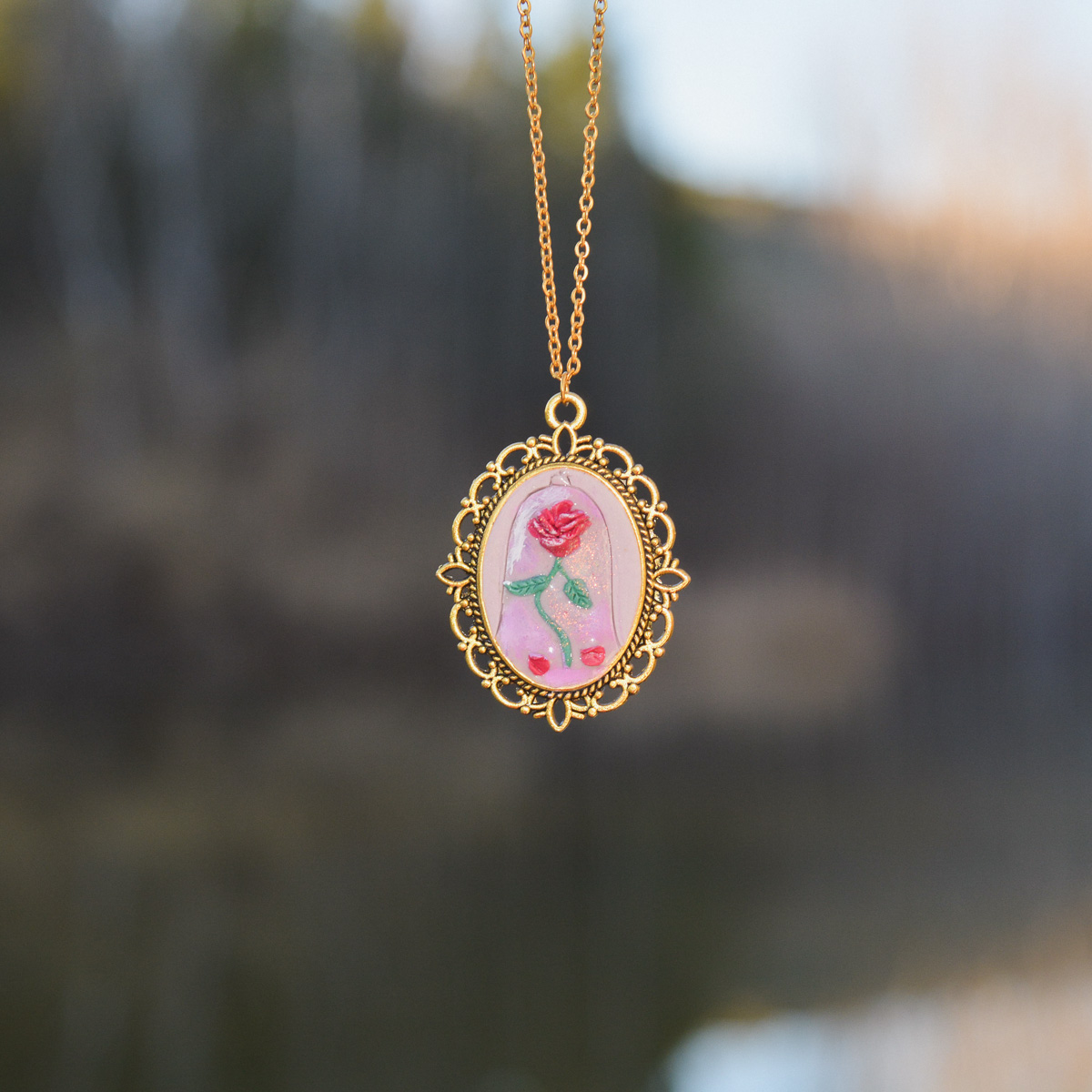 Κολιέ ''Belle's rose'' - Image 4