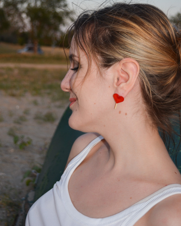 Σκουλαρίκια ''Γλειφιτζούρι Καρδιά''