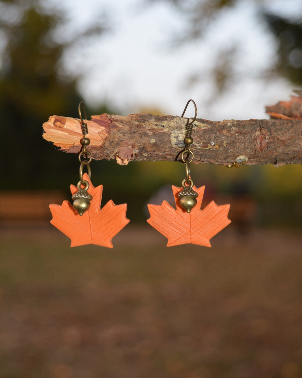 Σκουλαρίκια ''Φθινοπωρινά φύλλα''