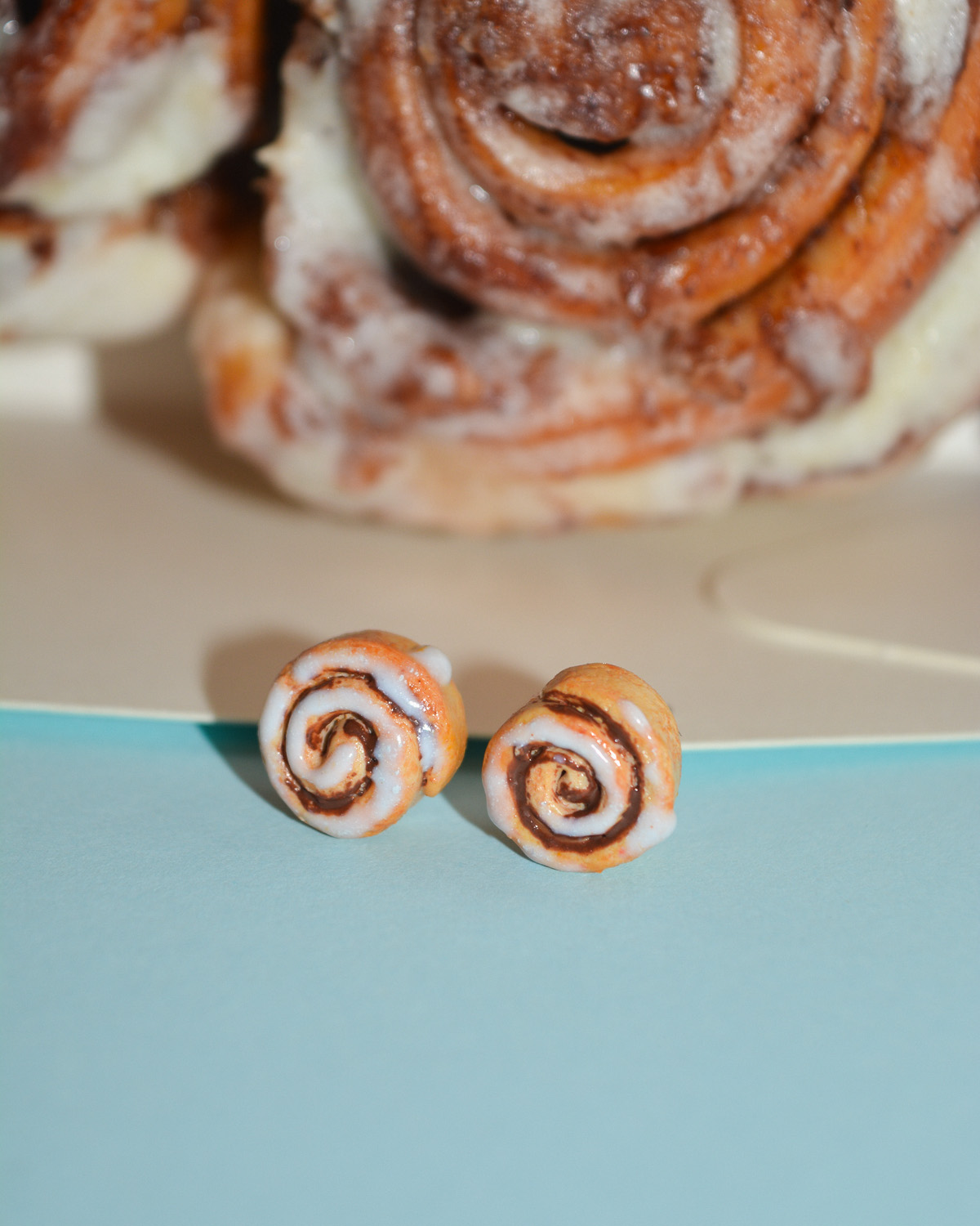 Σκουλαρίκια ''Cinnamon rolls''