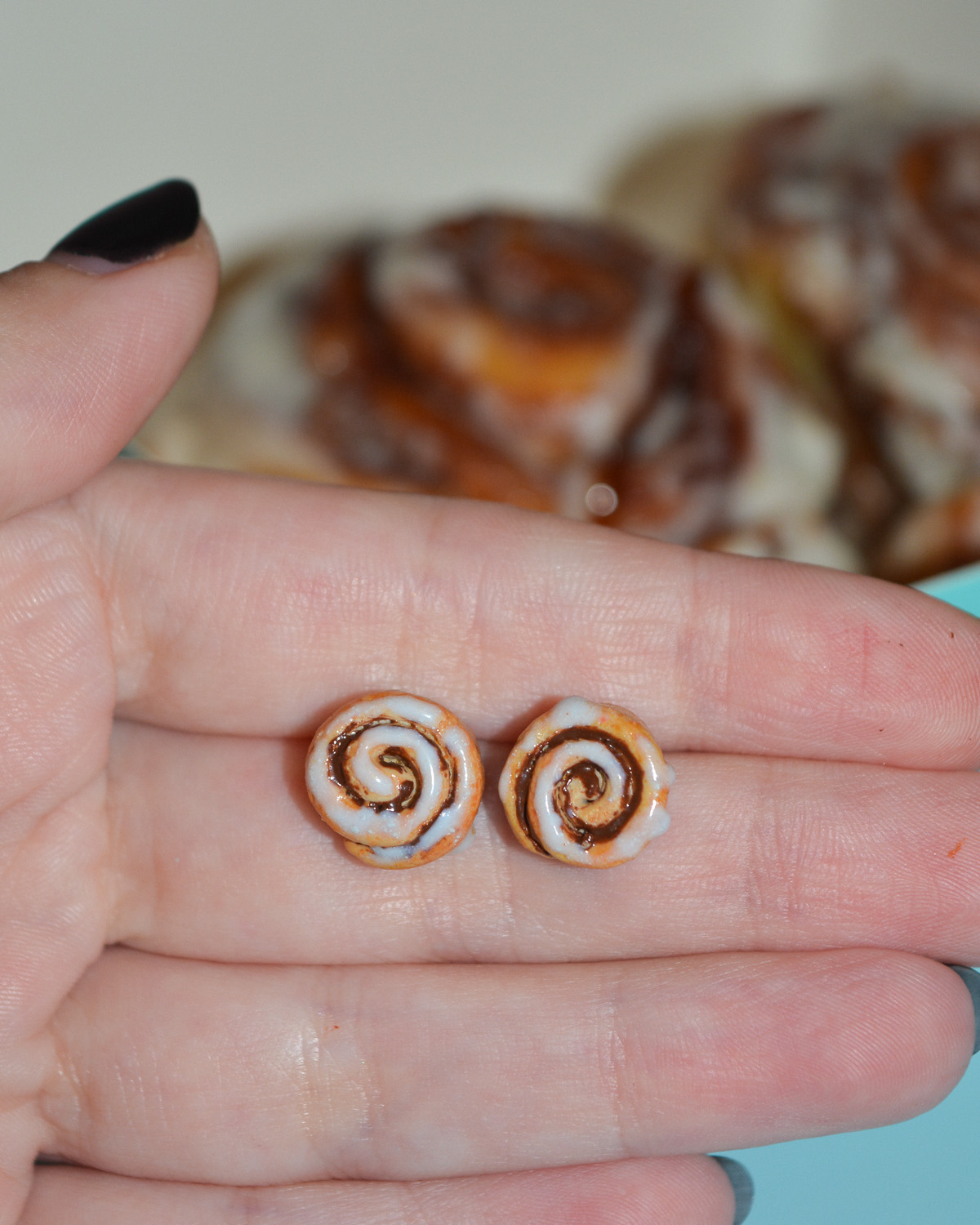 Σκουλαρίκια ''Cinnamon rolls'' - Image 5