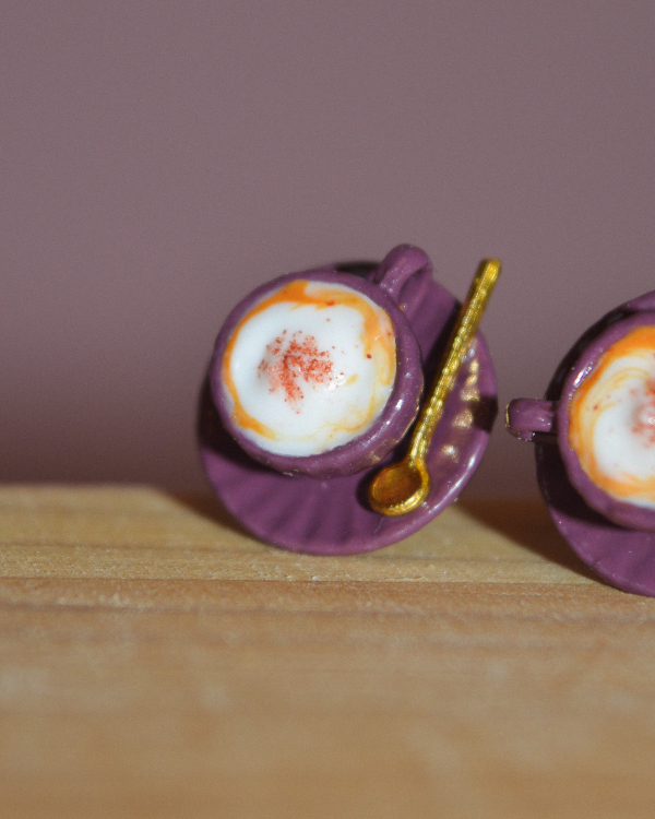 Σκουλαρίκια ''Cappuccino lover''