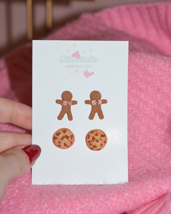 Σετ σκουλαρίκια ''Gingerbread man-Cookies''