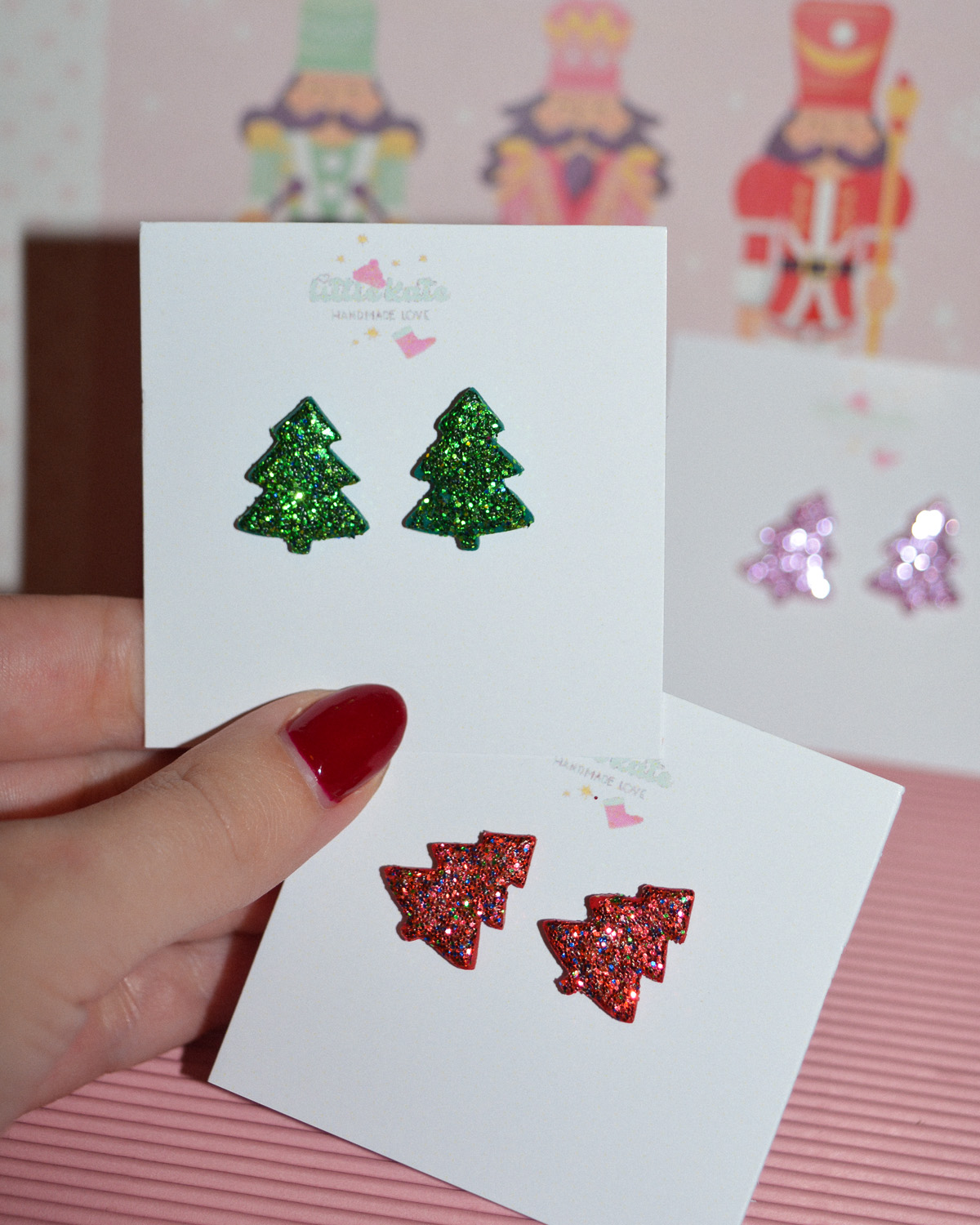 Σκουλαρίκια ''Αστραφτερά δεντράκια'' - Image 3