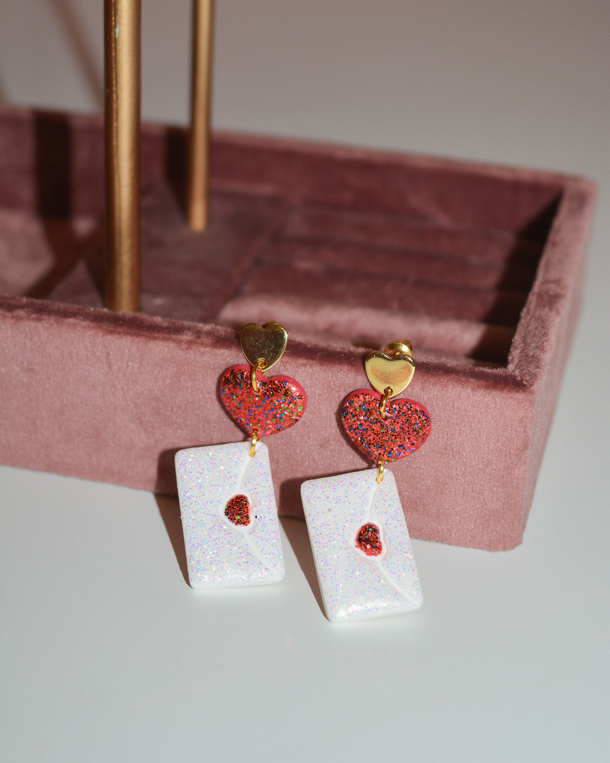 Σκουλαρίκια ''Glitter Love Letters'' - Image 5