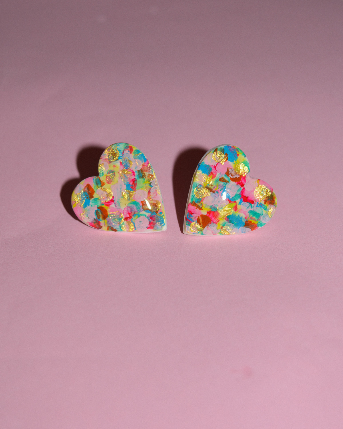 Σκουλαρίκια ''Hearts full of color'' - Image 5