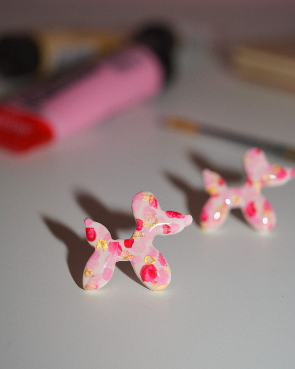 Σκουλαρίκια ''Handpainted Balloon Dogs''