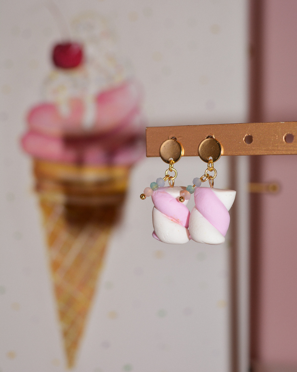 Σκουλαρίκια ''Ζαχαρωτά marshmallows'' - Image 2