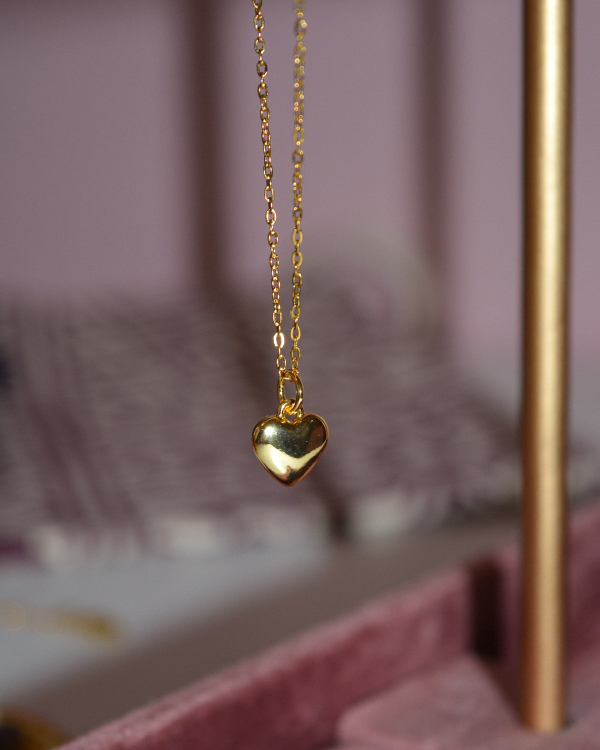Κολιέ ''Μίνι ατσάλινη καρδούλα''