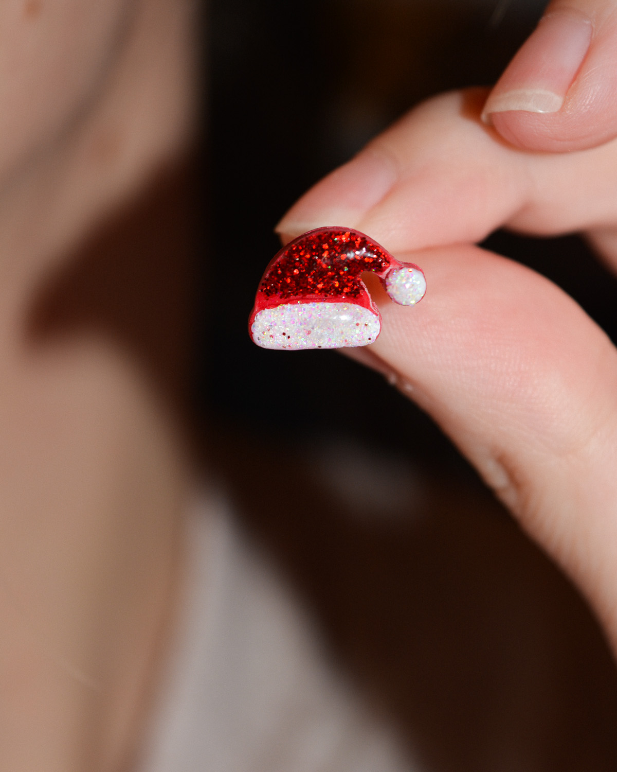Σκουλαρίκια ''mini santa hat'' - Image 5
