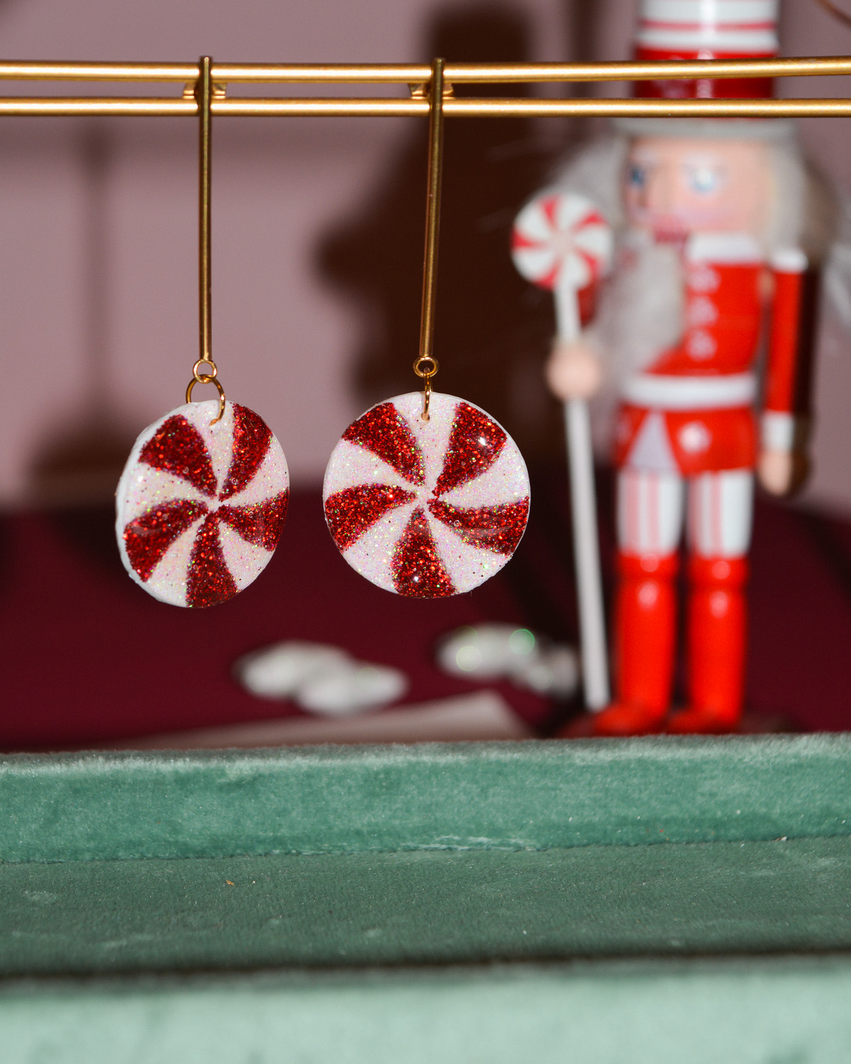Σκουλαρίκια ''Στρογγυλά Candy Cane'' - Image 3
