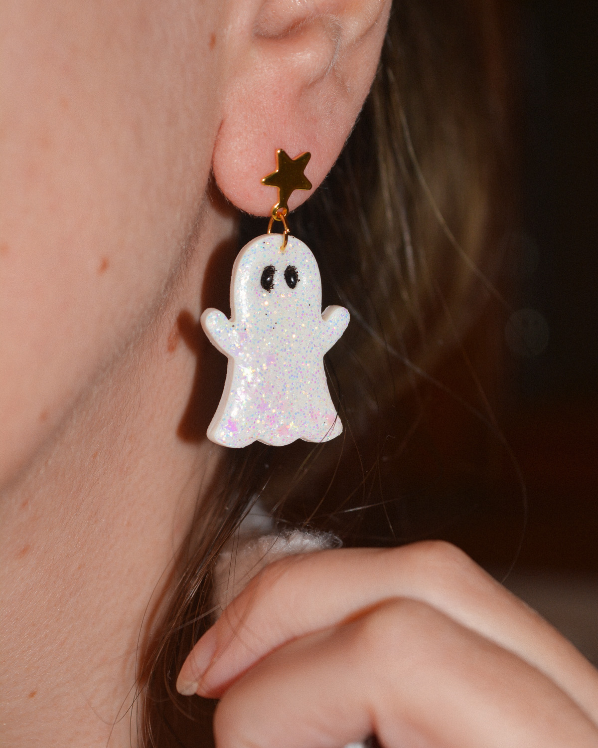 Σκουλαρίκια ''Starry Starry Ghost'' - Image 5