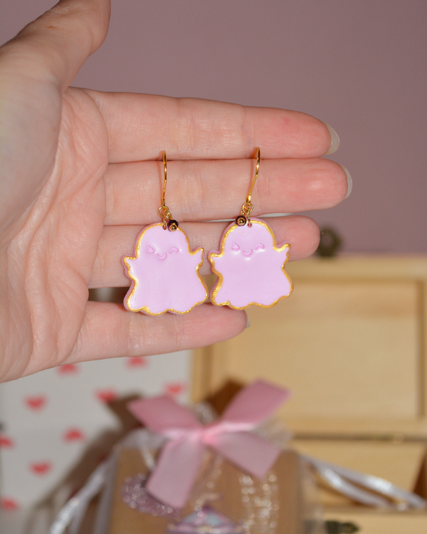 Σκουλαρίκια ''Cute φαντασματάκια''