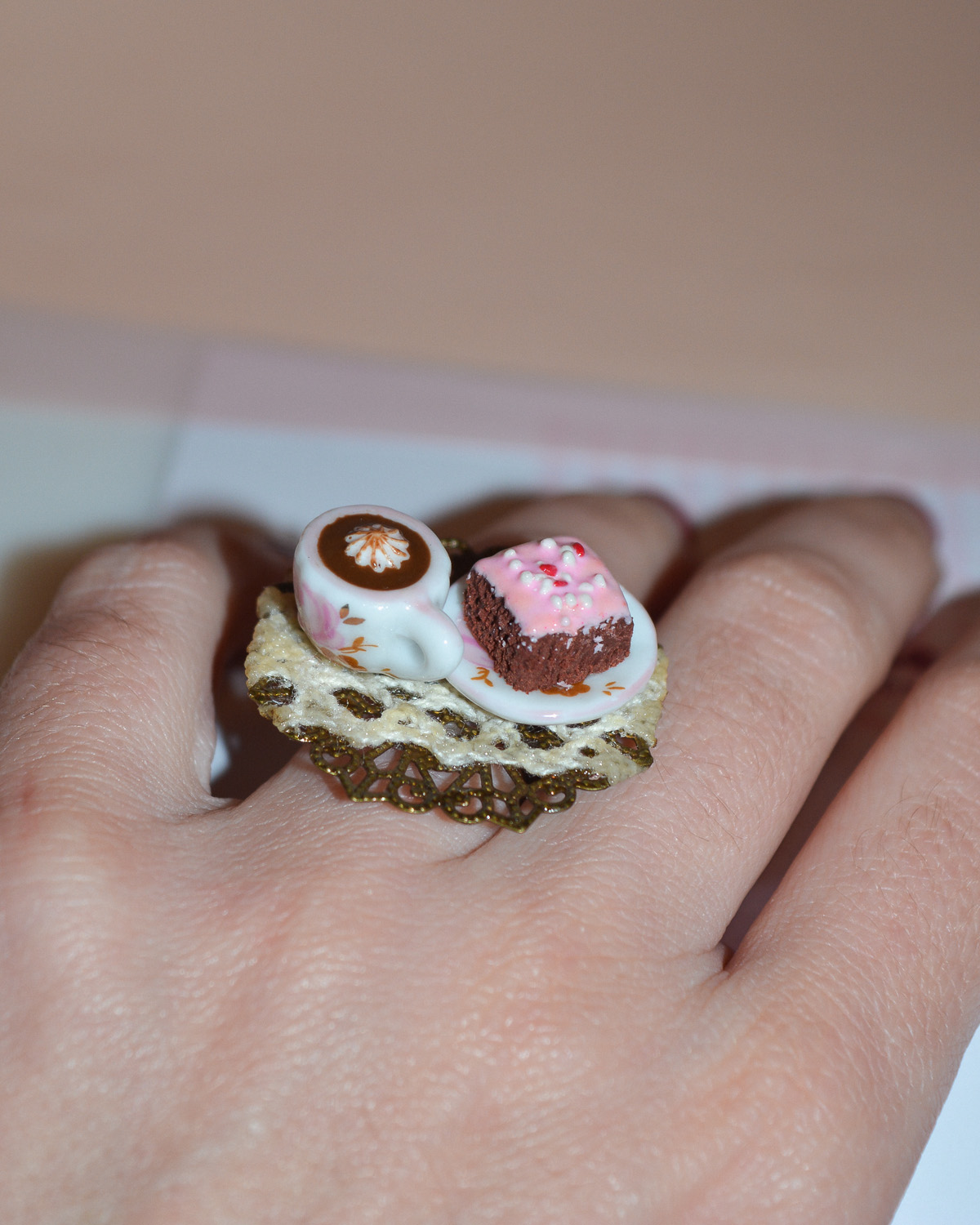 Δαχτυλίδι ''Tiny Choco, Tiny Brownie'' - Image 4